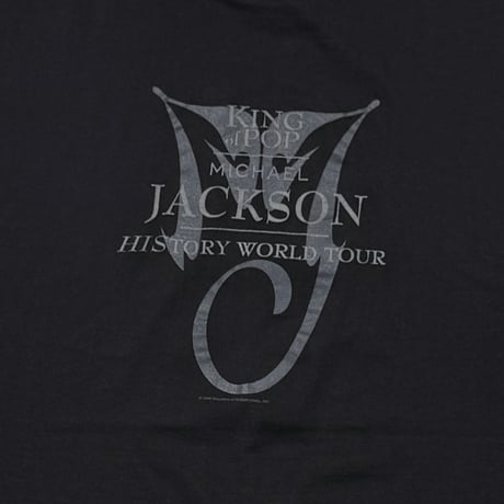MICHAEL JACKSON 1996 KING OF POP HISTORY WORLD TOUR BLACK FITS XL 3653