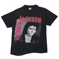 MICHAEL JACKSON DANGEROUS WORLD TOUR RED TEXT BOOTLEG BLACK FITS XL 3664
