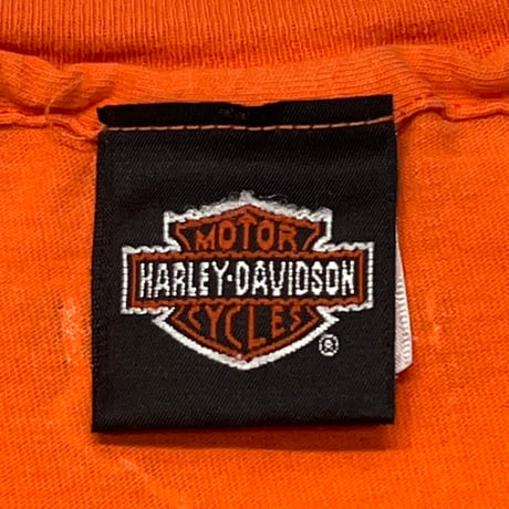 HARLEY DAVIDSON THUNDER & LIGHTNING OVP ANGELS ORANGE HANES XL 0950