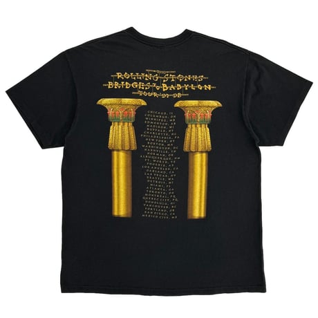 THE ROLLING STONES METAL TONGUE BRIDGES TO BABYLON TOU 97-98 BLACK FITS XL 9147