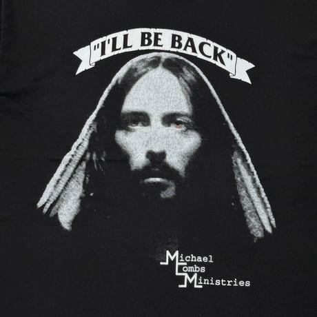 MICHAEL COMS MANISTRIES JESUS FACE BLACK FRUIT OF THE LOOM XL 0664