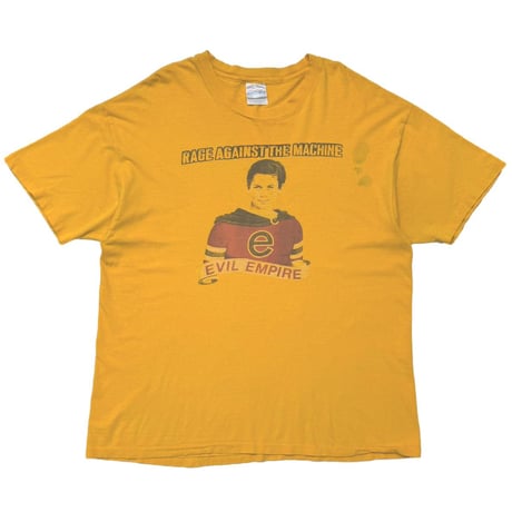 RAGE AGAINST THE MACHINE EVIL EMPIRE MUSTARD HANES XL 4162