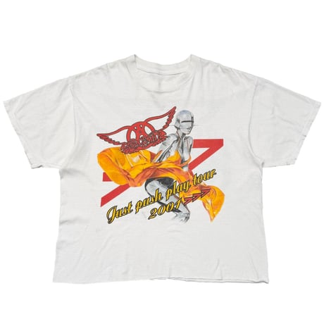 AEROSMITH SORAYAMA 2001 JUST PUSH PLAY TOUR WHITE FITS XL 1168