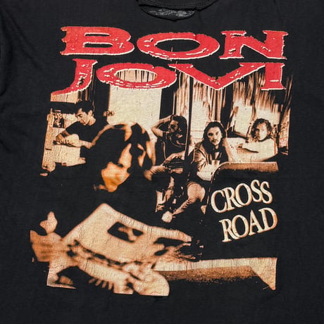 BON JOVI CROSS ROAD EUROPEAN TOUR 1995 BOOTLEG BLACK FITS XL 1673