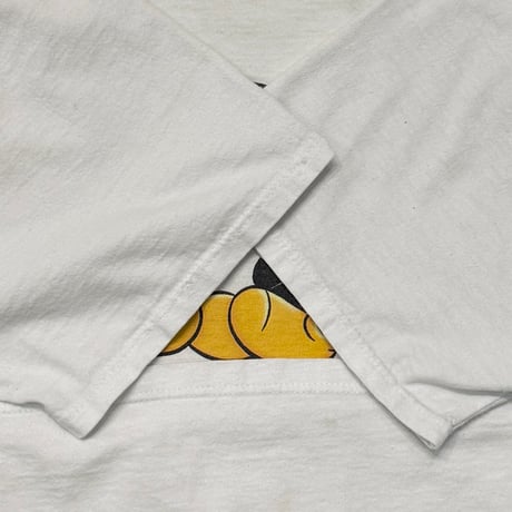 DISNEY VINTAGE 4 MICKEY DOUBLE SIDE WHITE FITS XL 1808