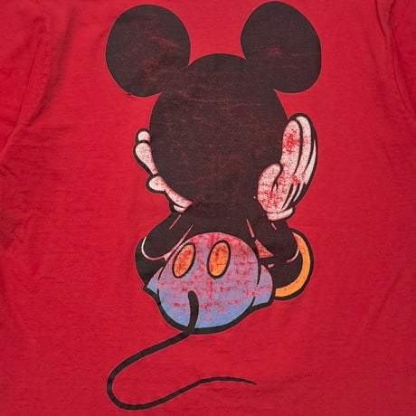 DISNEY VINTAGE LINK PRINT MICKEY LARGE RED 8634