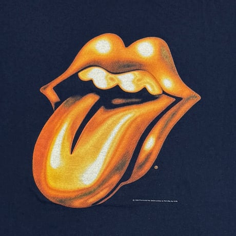 THE ROLLING STONES GOLD TONGUE BRIDGES TO BABYLON WORLD TOUR 97/98 SCREEN STARS NAVY XL 8113
