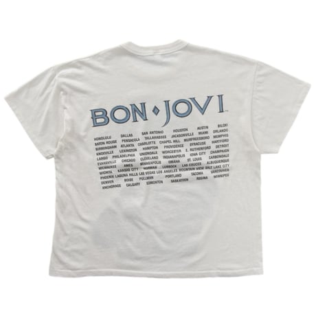 BON JOVI FRONT 1988 PORTRAIT WHITE ONESIZE FITS XL 9453