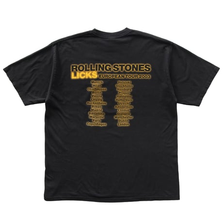 THE ROLLINIG STONES FLAMING TONGUE LUCKS EUROPEAN TOUR 2003 JERZEES LARGE 1562