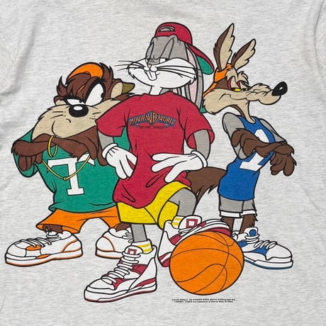 LOONEY TUNES 1993 TAZ & BUNNY & COYOTE ASH GREY FITS LARGE 5770