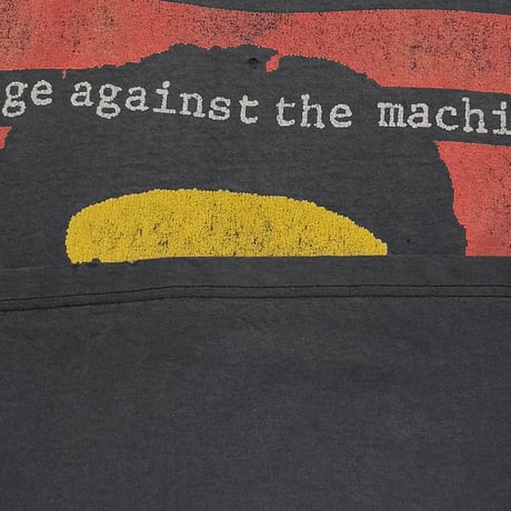 RAGE AGAINST THE MACHINE CHE GUEVARA BLACK YELLOW TEXT SLEEVELESS FADE FITS MEDIUM 1244