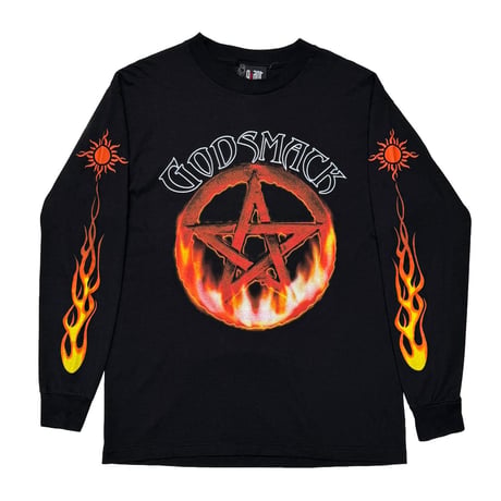 GOD SMACK PENTAGRAM FLAME LS GIANT LARGE 3753