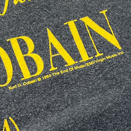 NIRVANA KURT COBAIN MEMORIAL THE SUN IS GONE TULTEX XL 9305