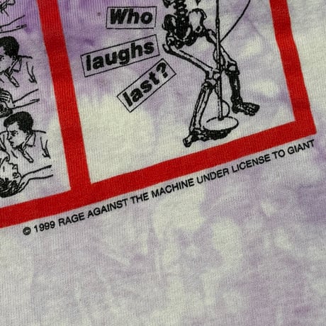 RAGE AGAINST THE MACHINE 1999 BARBARA KRUGER TIE DYE GIANT XL 7356