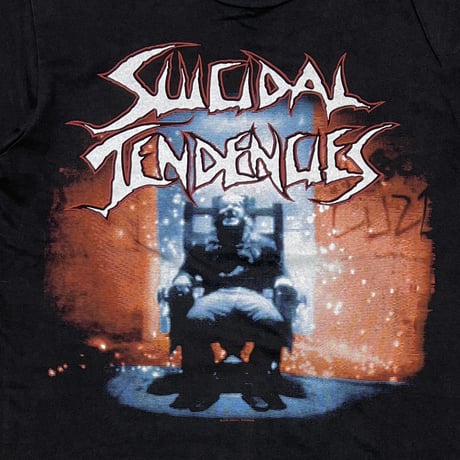 SUICIDAL TENDENCIES YOU CAN'T BRING ME DOWN BLACK HANES LARGE 3111