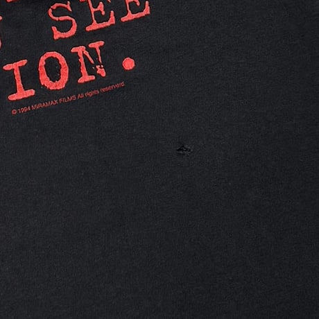 PULP FICTION BACK TEXT FRONT LOGO HANES XL 1746