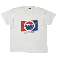 OLD&VINTAGE JESUS PEPSI PARODY WHITE SCREEN STARS XL 3377