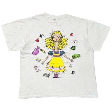 ALICE IN WONDERLAND ALICE & CAT DOUBLESIDE WHITE ANDAZIA XL 7701