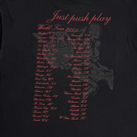 AEROSMITH DARK SORAYAMA JUST PUSH PLAY TOUR 2001 GIANT XL 6478