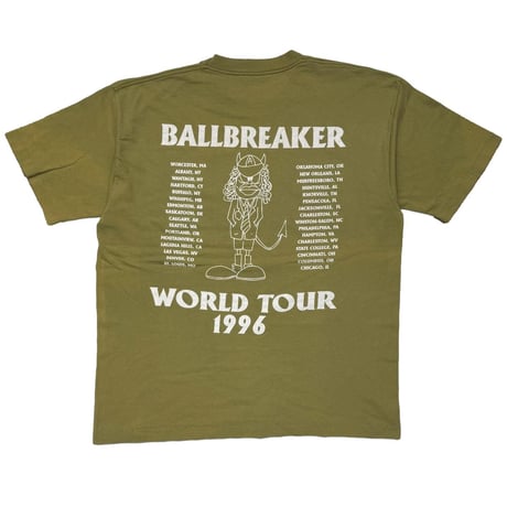 AC/DC BALL BREAKER WORLD TOUR 1996 KHAKI BROCKUM XL 4543