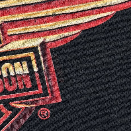 HARLEY DAVIDSON EMBLEM ON FIRE SLEEVE FLAME ALABAMA LS XL 0788