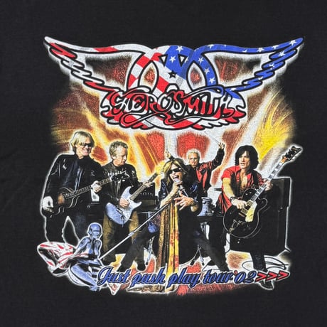 AEROSMITH JUST PUSH PLAY SORAYAMA AMERICAN FLAG BOOTLEG LS FITS XL 8740