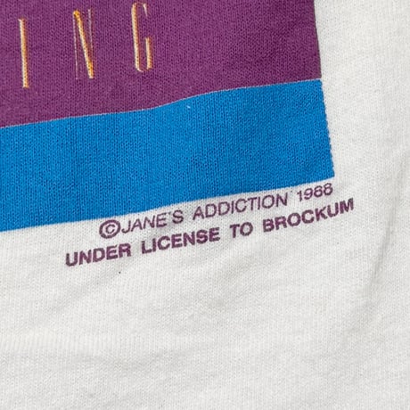 JANE’S ADDICTION 1988 NOTHING’S SHOCKING WHITE BROCKUM OSFA FITS XL 2369
