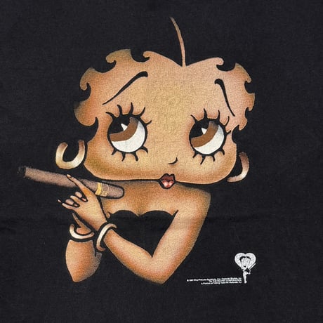 BETTY BOOP JAMES BOND PARODY TULTEX LARGE BLACK 8432