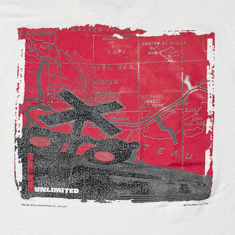 Marlboro 1995 UNLIMITED MAP POCKET TEE WHITE OS FITS XL 9316