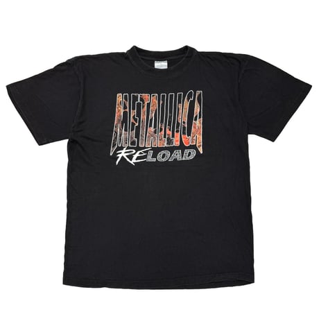 METALLICA RELOAD BOOTLEG FRONT LOAD TEXT BACK MONOCHROME M LINK LOGO XL 7587
