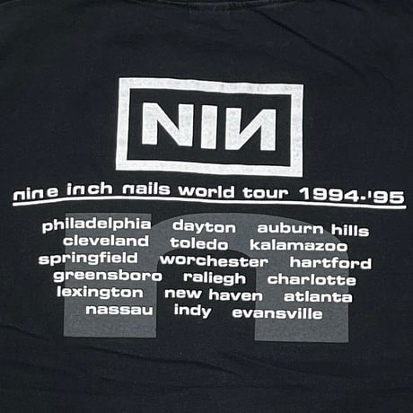 NINE INCH NAILS THE DOWNWARD SPIRAL WORLD TOUR 1994-95 FRUIT OF THE LOOM XL 2022