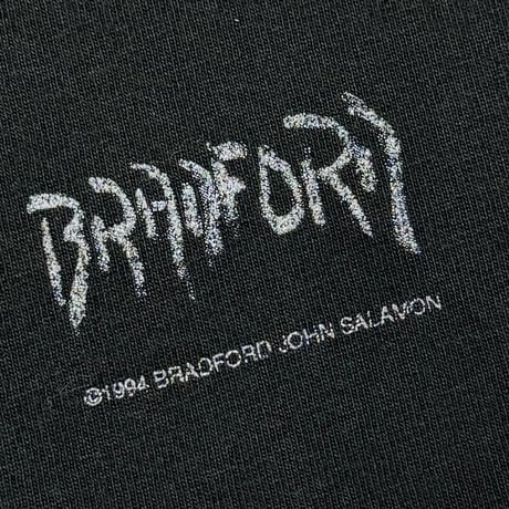 OLD&VINTAGE BRADFORD GALLERY JOHN LENNON PORTRAIT BLACK FRUIT OF THE LOOM XL A025