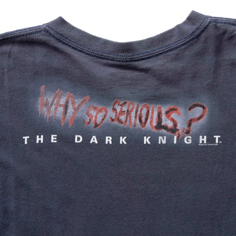 THE DARK KNIGHT JOKER WHY SO SERIOUS? NAVY FITS LARGE 1452