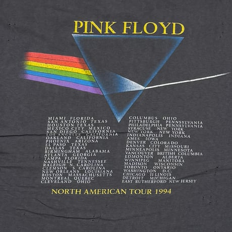 PINK FLOYD DARK SIDE OF THE MOON NORTH AMERICAN TOUR 1994 OS FITS XL 0357
