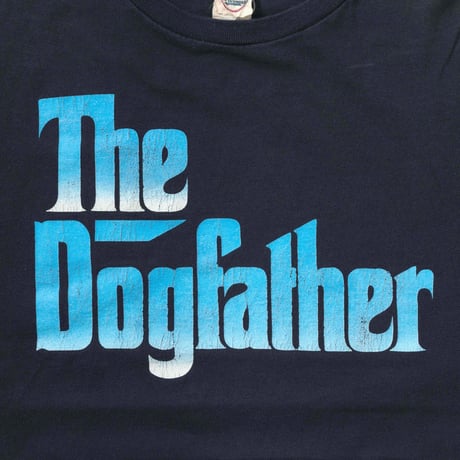 OLD&VINTAGE THE DOG FATHER BLUE TEXT DELTA LARGE 7716