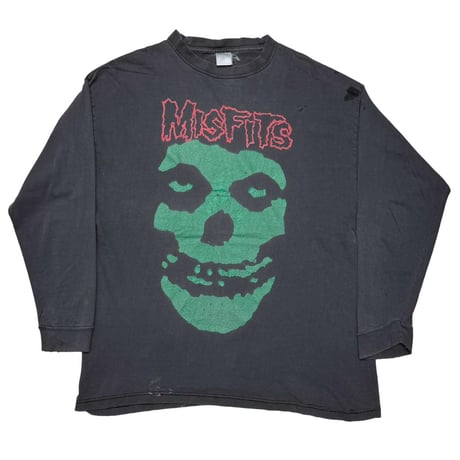 MISFITS HUGE GREEN SKULL BOOTLEG LS XL 1110