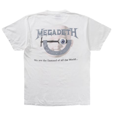 MEGADETH WE ARE TJE DAMNED OF ALL THE WORLD... 1994 GIANT BY TULTEX LARGE 7734