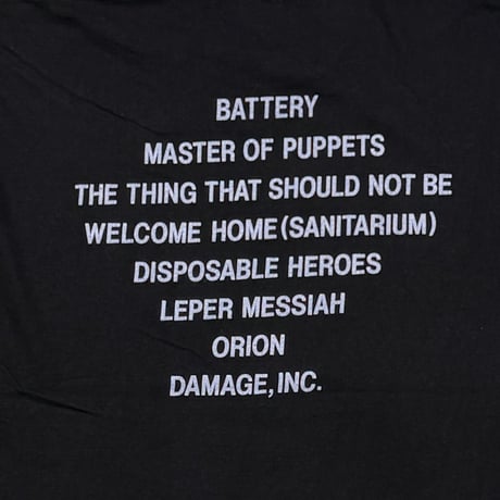 METALLICA MASTER OF PUPPETS EURO XL 2859