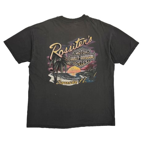 HARLEY DAVIDSON 	Y2K FLAME EAGLE EMBLEM BACK ROSSITER'S XL 5024
