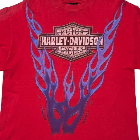 HARLEY DAVIDSON V FLAME LS BACK McDANIEL'S RED LARGE 3306