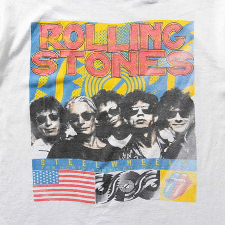 THE ROLLING STONES STEEL WHEELS STEDMAN XL WHITE 9118