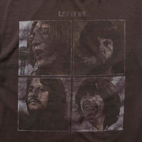 THE BEATLES LET IT BE SQUARE MEMBER FADED ALSTYLE LARGE 2016