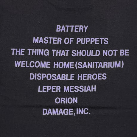 METALLICA MASTER OF PUPPETS GIANT FITS XL 2382