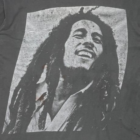 BOB MARLEY MONOCHROME PORTRAIT FADED BLACK XL 0679
