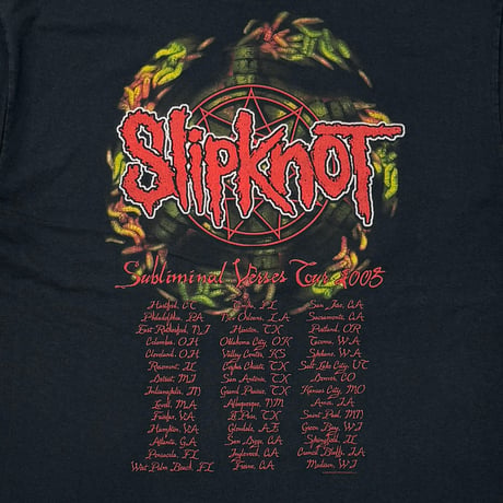 Slipknot SUBLIMINAL VERSES TOUR 2005 ALL ANVIL LARGE 1458