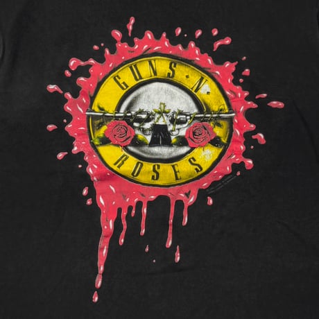 GUNS N’ ROSES 1991 CIRCLE LOGO BACK RED TEXT BROCKUM LARGE 7600