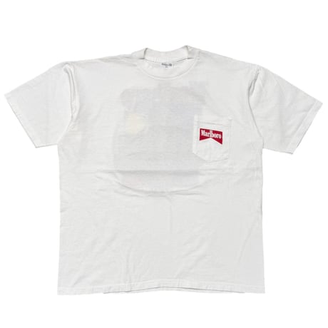 Marlboro MAN BACK PRINT POCKET TEE WHITE XL 9213