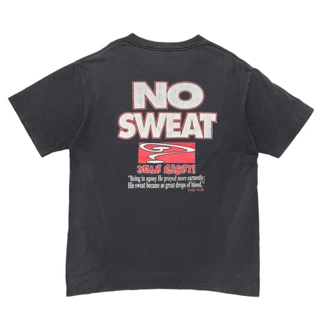 LORD'S GYM NO SWEAT NOT BY MIGHT NOR BY POWER BLACK SOFTEE LARGE 0969