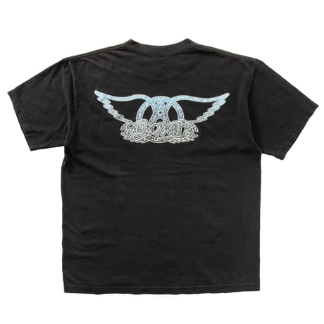 AEROSMITH FRONT BLUE MEMBER BACK WING LOGO GIANT LARGE 1890