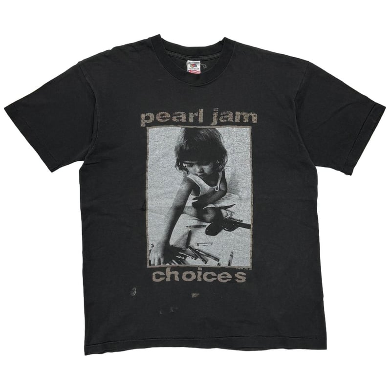 PEARL JAM choices FRUIT パールジャムXL vintage PEARL JAM CHOICES 1992 FRUIT OF THE LOOM LARGE